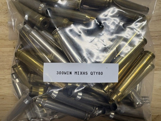 300 WinMag unprocessed brass Qty80 shipping included