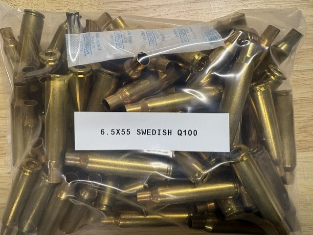 6.5X55 Swedish unprocessed Qty100 shipping included